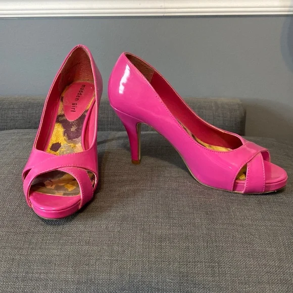 Madden Girl | Shoes | Hot Pink Madden Girl Peep Toe Heels | Poshmark